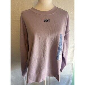 DKNY Pullover Fleece women's Top Lavender size L soft and warm fall winter